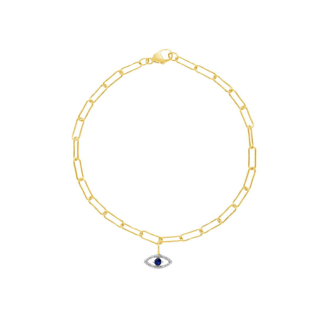 0.02ct Lab Grown Diamond 17-19cm Bracelet in 9K Yellow Gold