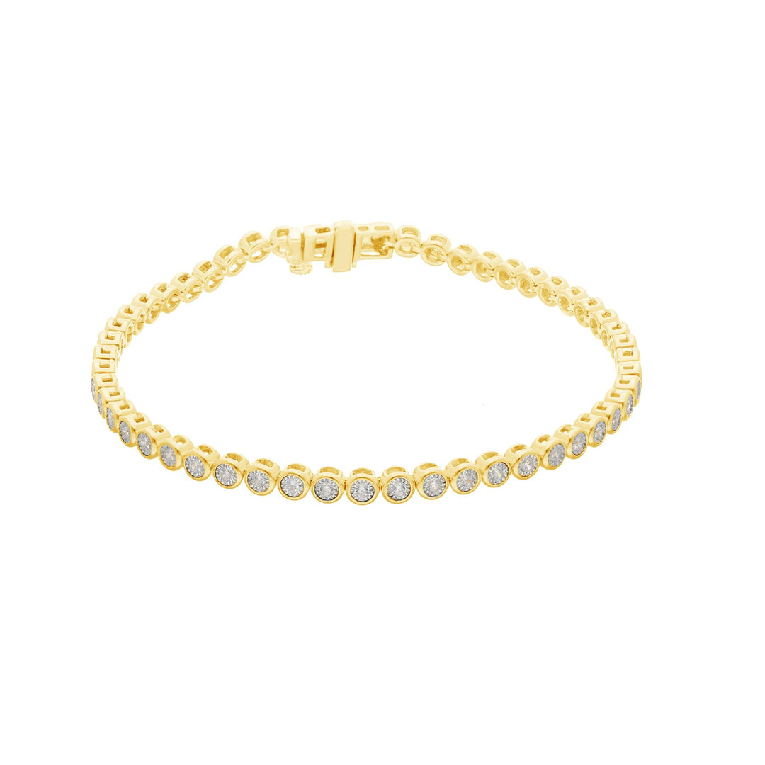 0.54ct Lab Grown Diamond 18cm Bracelet in 9K Yellow Gold