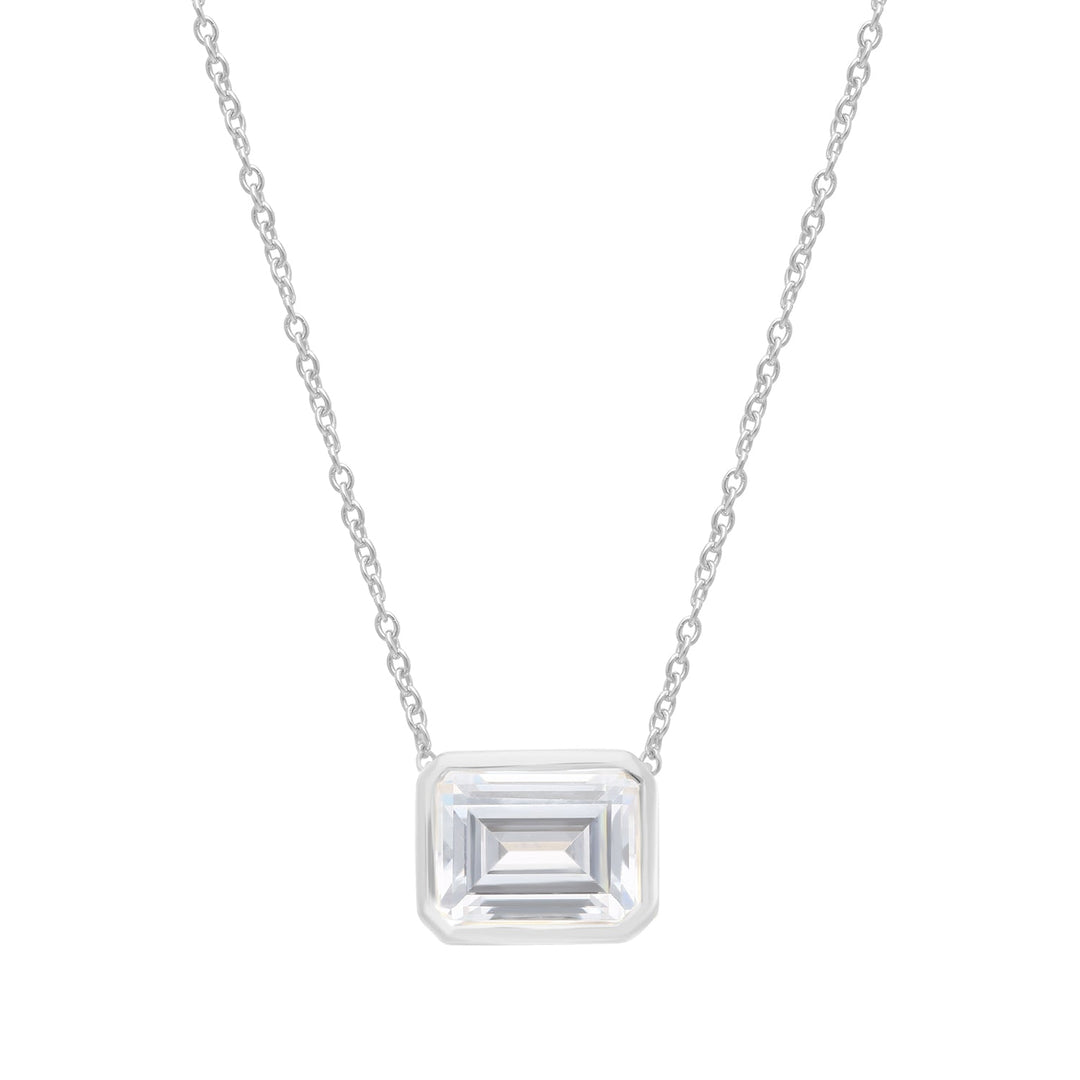 2ct Lab Grown Diamond Necklace in 9K White Gold