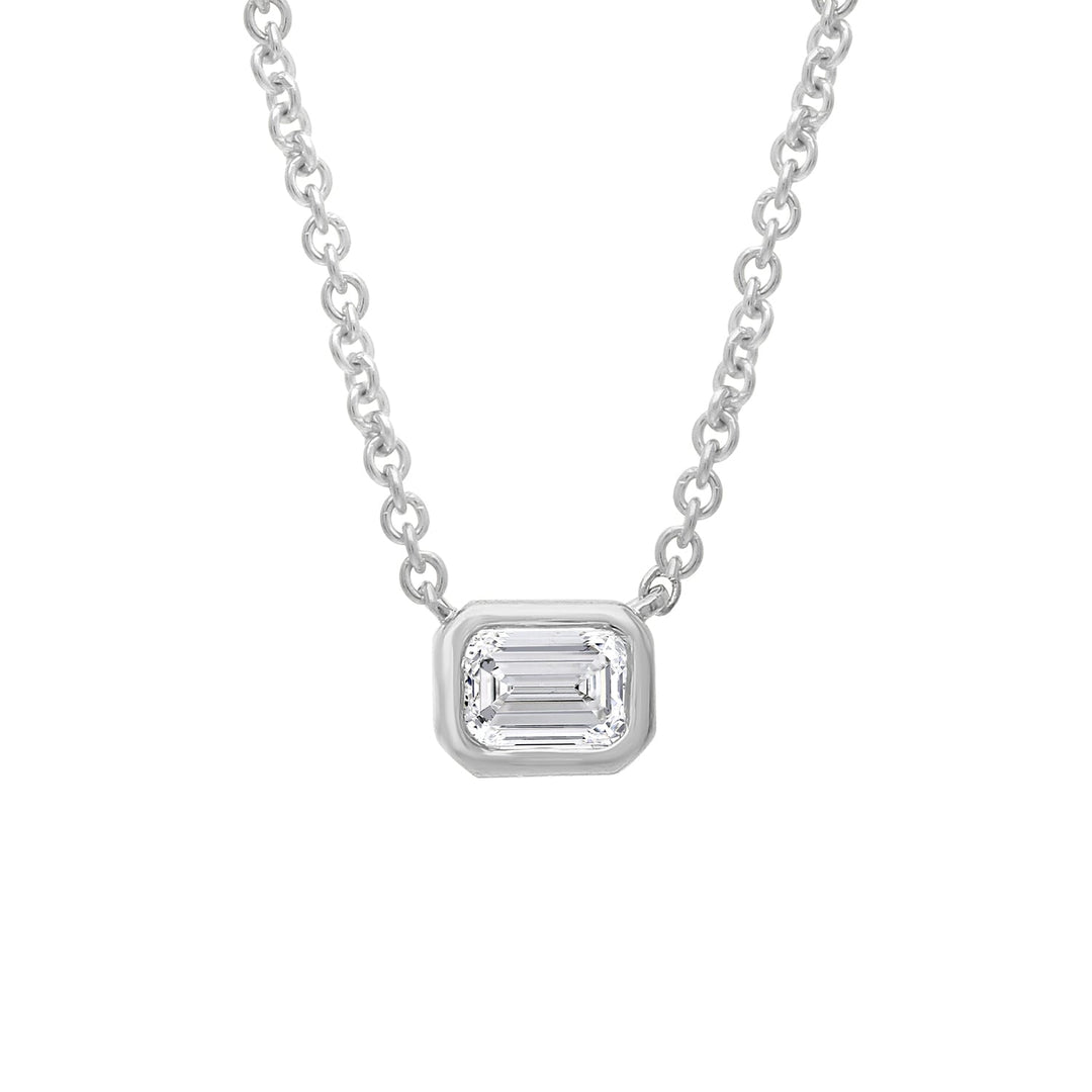 0.15ct Lab Grown Diamond Necklace in 9K White Gold