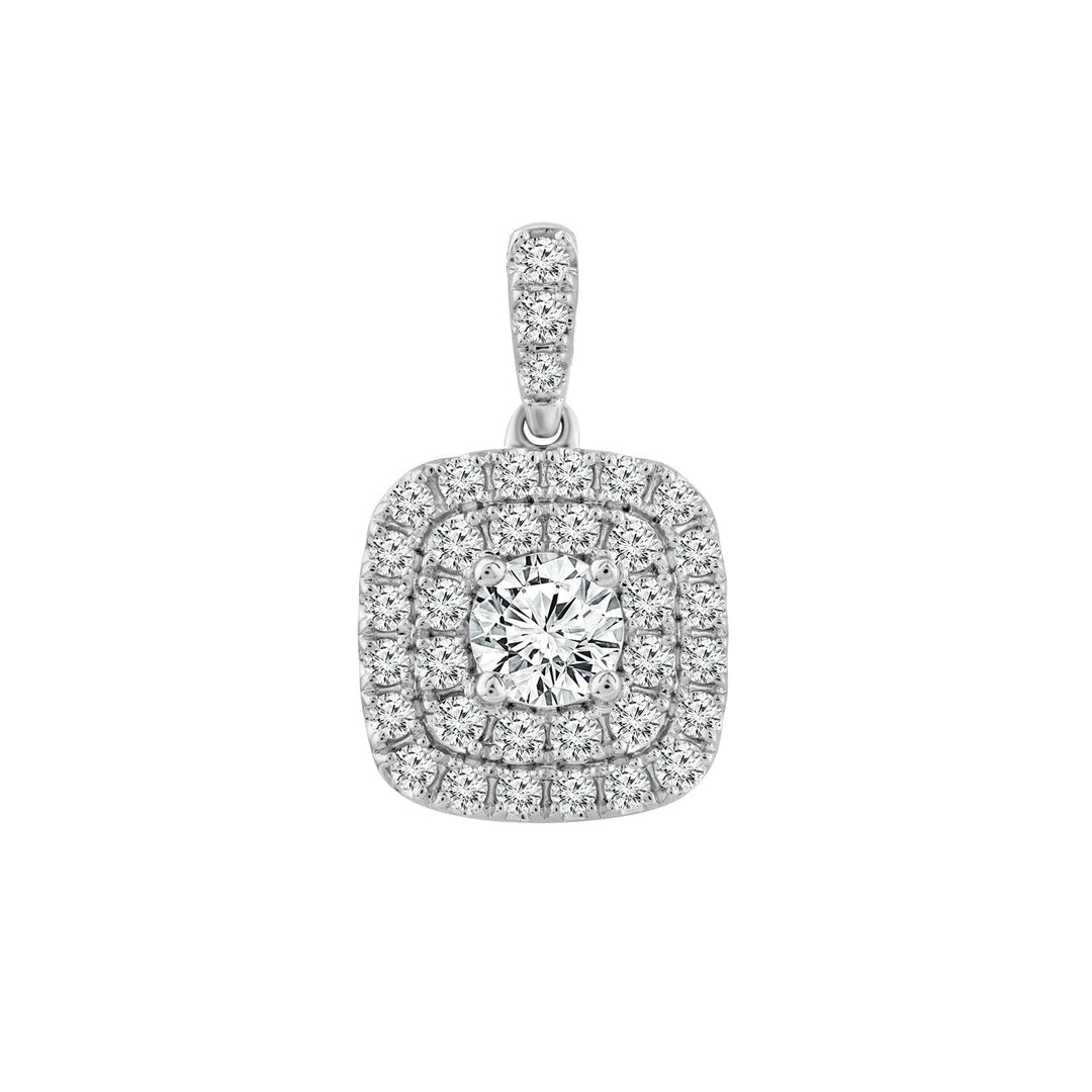 1.00ct Lab Grown Diamond Pendant in 18K White Gold