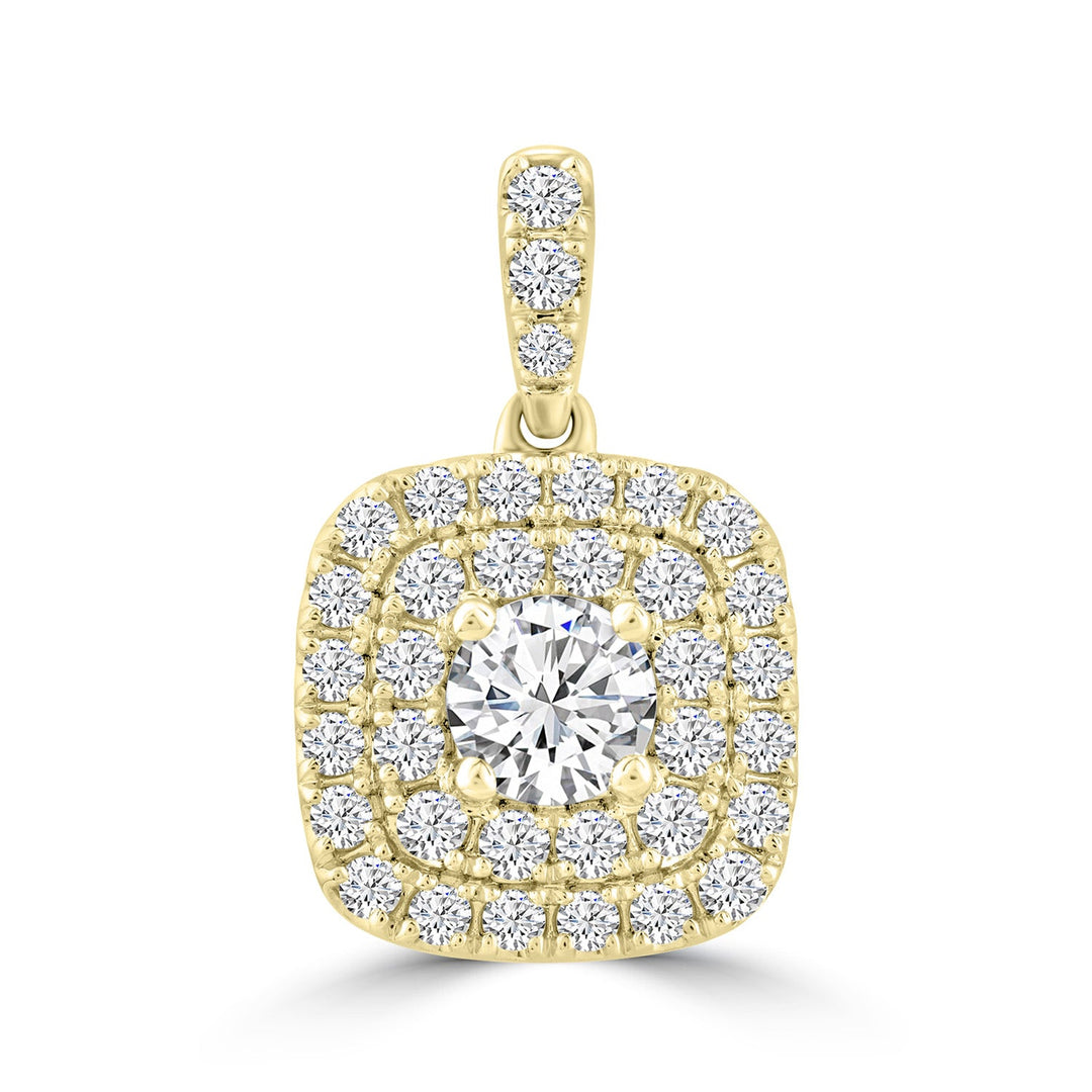 1.00ct Lab Grown Diamond Pendant in 18K Yellow Gold