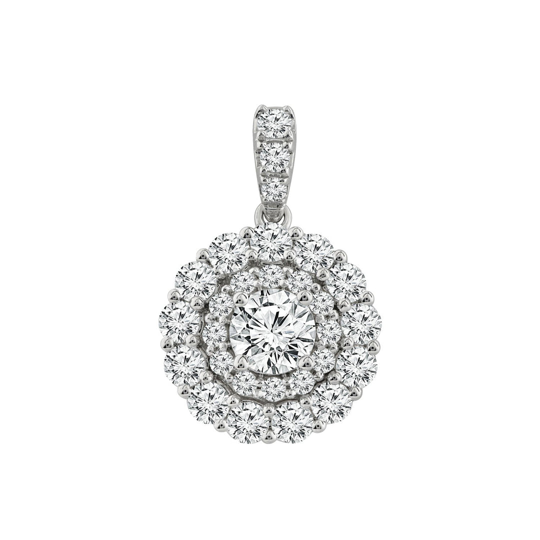 1.50ct Lab Grown Diamond Pendant in 18K White Gold
