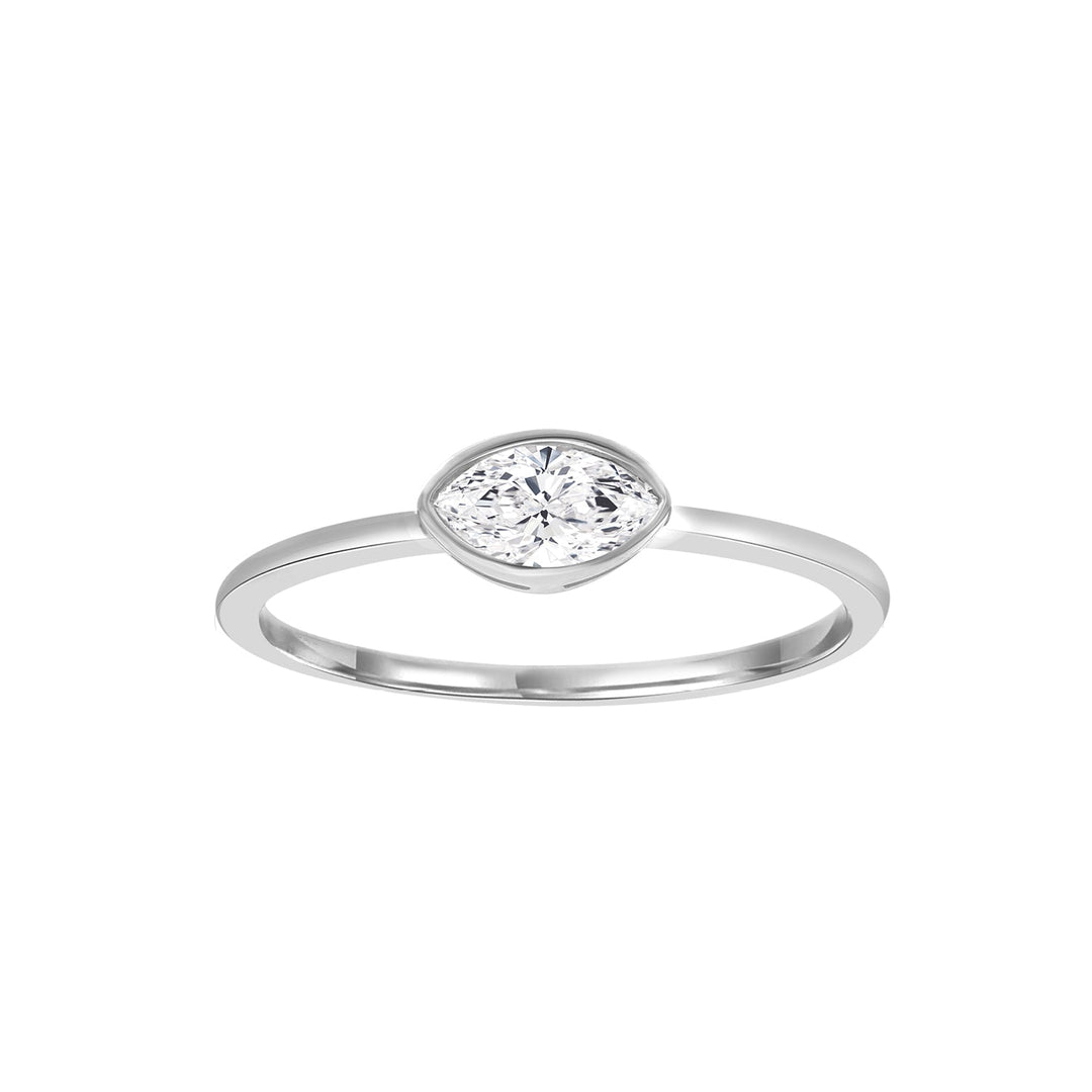 0.25ct Lab Grown Diamond Ring in 9K White Gold
