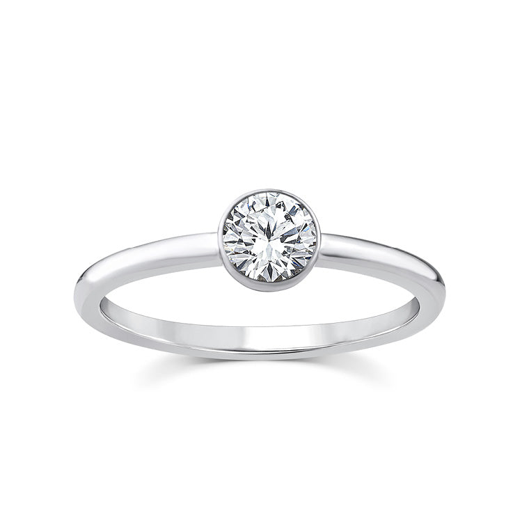 0.50ct Lab Grown Diamond Ring in 9K White Gold