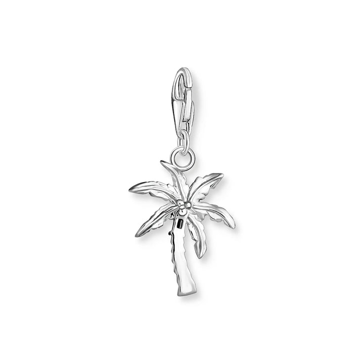 THOMAS SABO Charm Pendant Palm Tree Multicoloured Stone