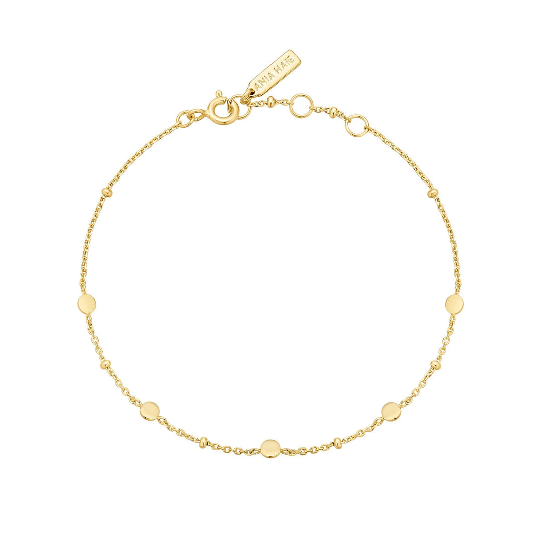 Ania Haie Gold Disc Station Bracelet