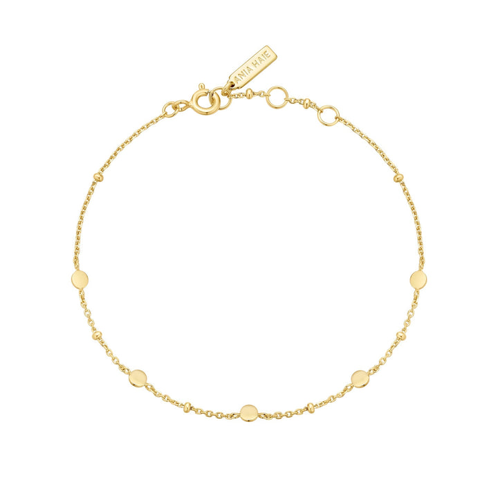 Ania Haie Gold Disc Station Bracelet