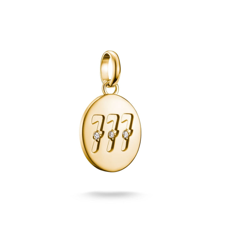 THOMAS SABO Connect Charm angel number 777 with stones Gold