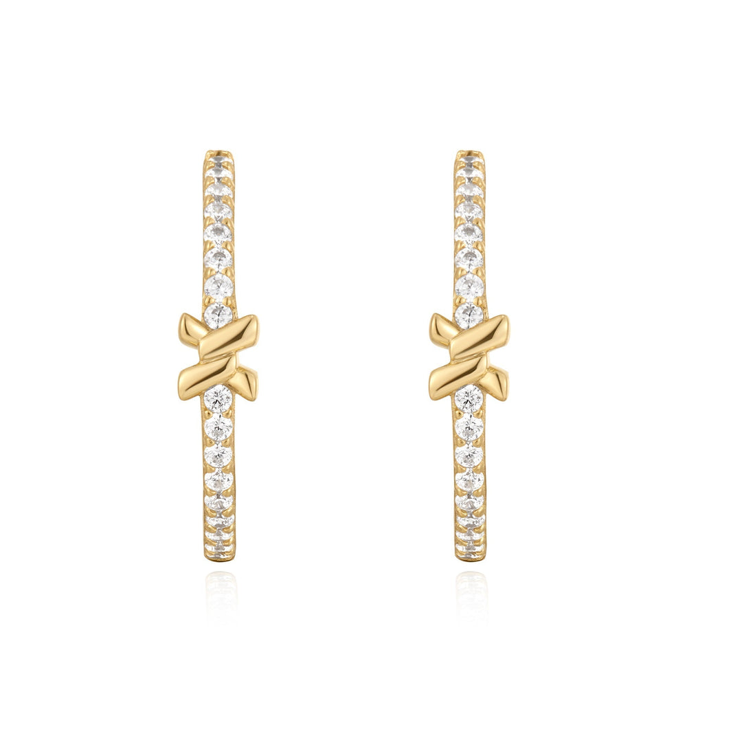 Ania Haie Gold Cross Hoops