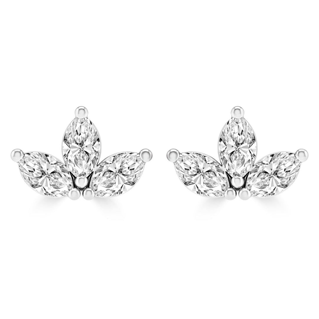 0.18ct HI I1 Diamond Earrings in 9K White Gold