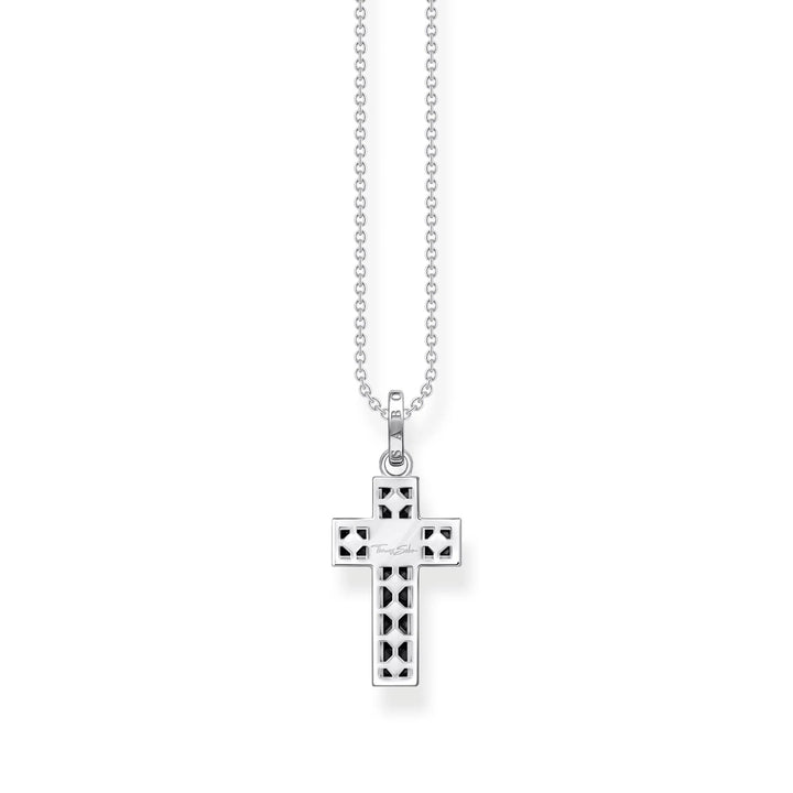 THOMAS SABO Heritage Black Cross Necklace