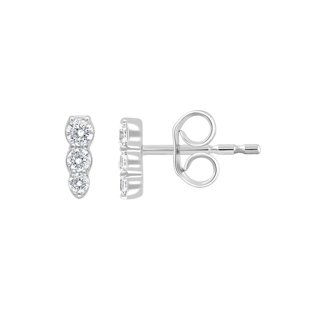 0.16ct Lab Grown Diamond Earrings in 9K White Gold