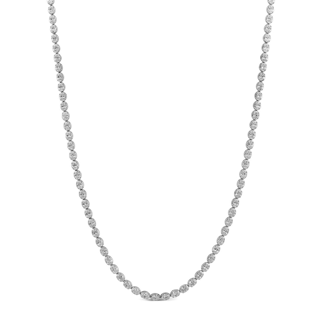 9.60ct Lab Grown Diamond Necklace in 18K White Gold