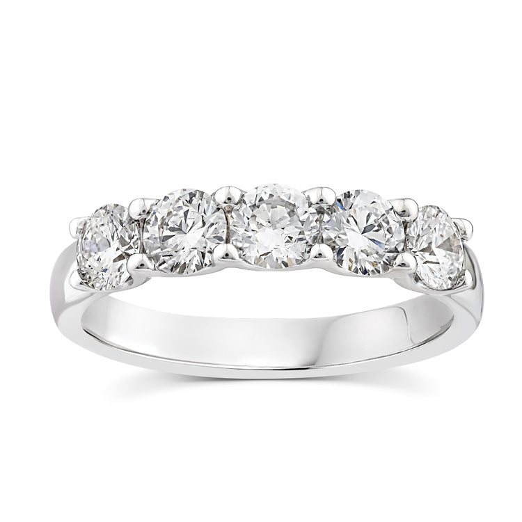 1.25ct Lab Grown Diamond Ring in 9K White Gold