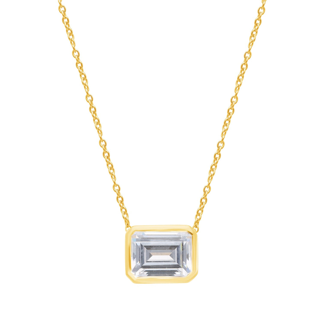 2ct Lab Grown Diamond Necklace in 9K Yellow Gold