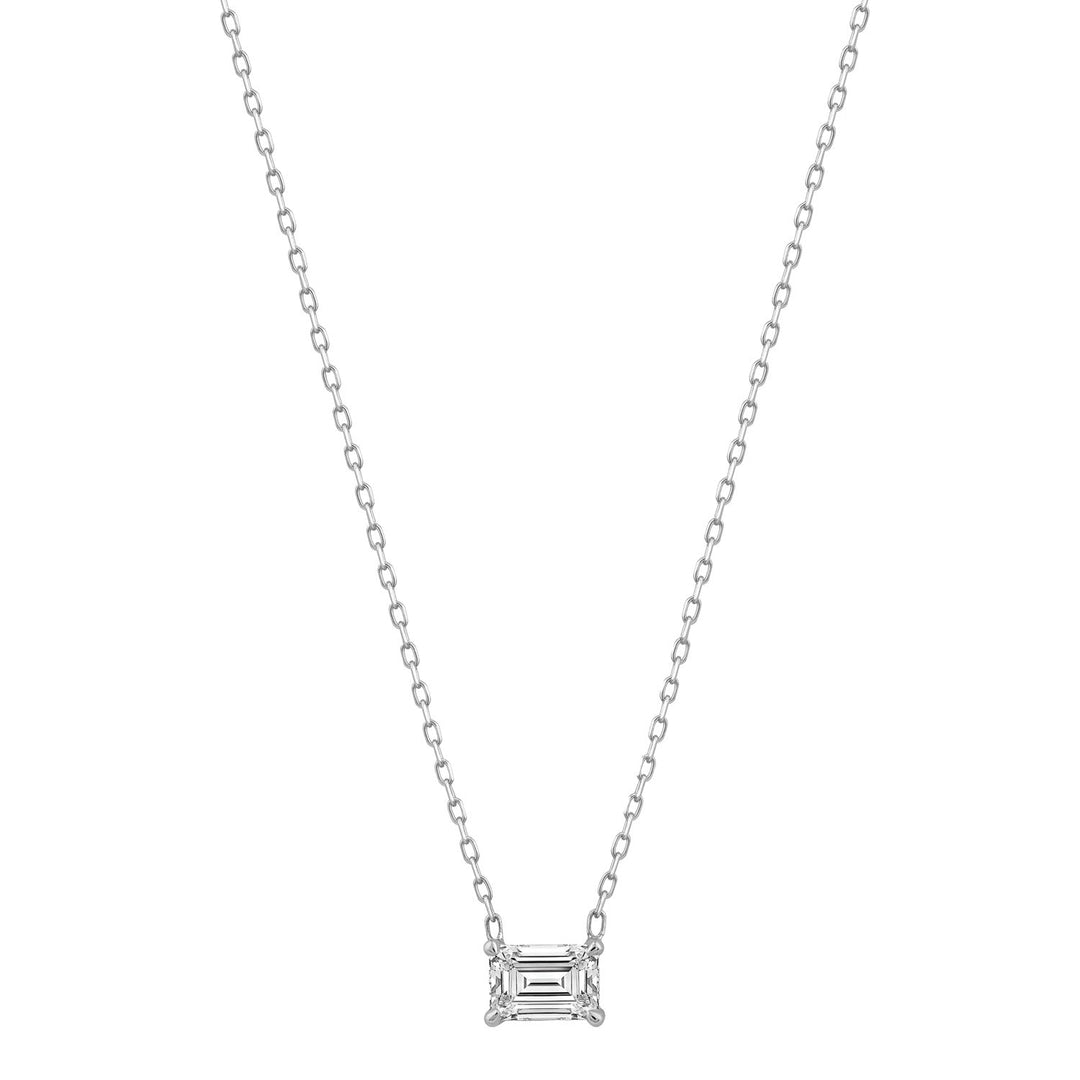 0.70ct Lab Grown Diamond Necklace in 18K White Gold