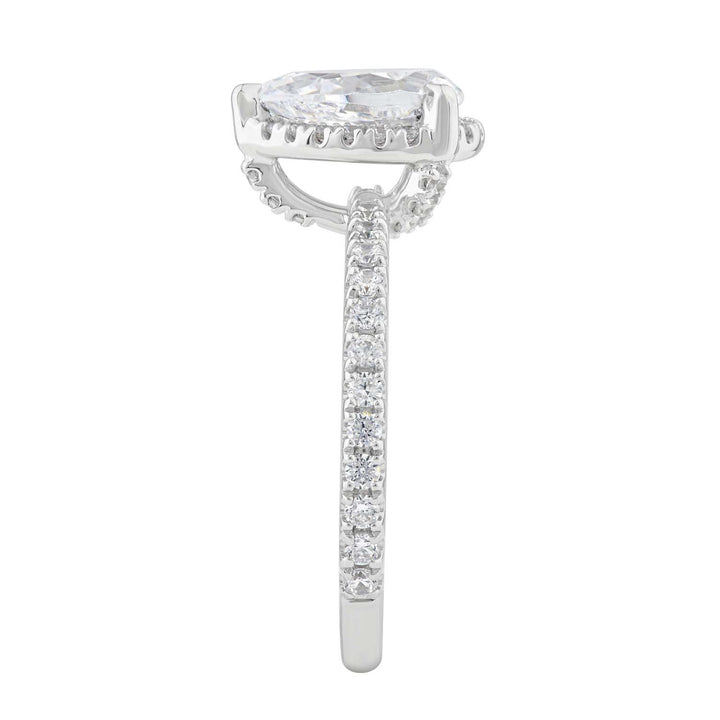 1.40ct Lab Grown Diamond Ring in 18K White Gold