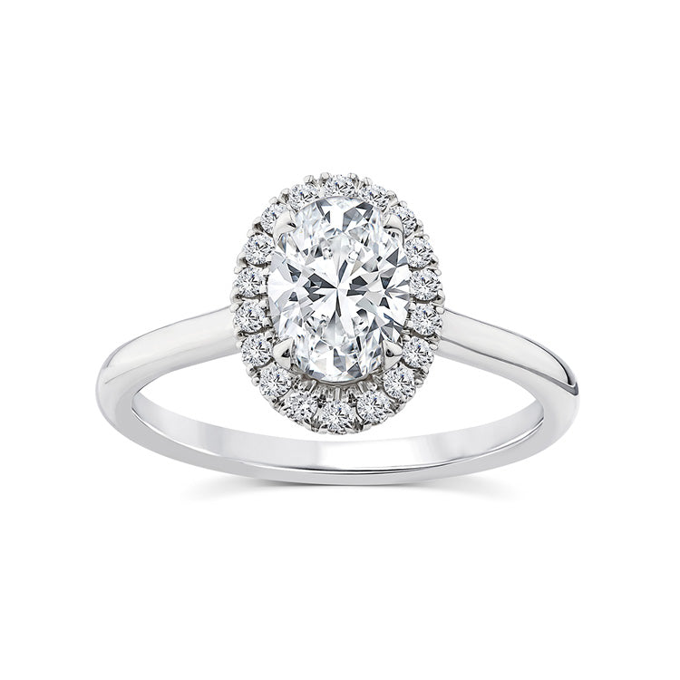 1.15ct Lab Grown Diamond Ring in 9K White Gold