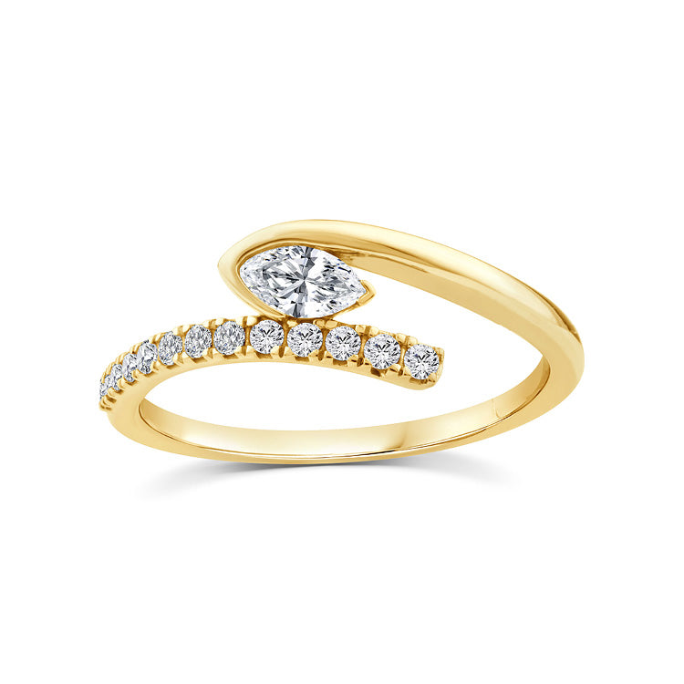 0.33ct Lab Grown Diamond Ring in 9K Yellow Gold