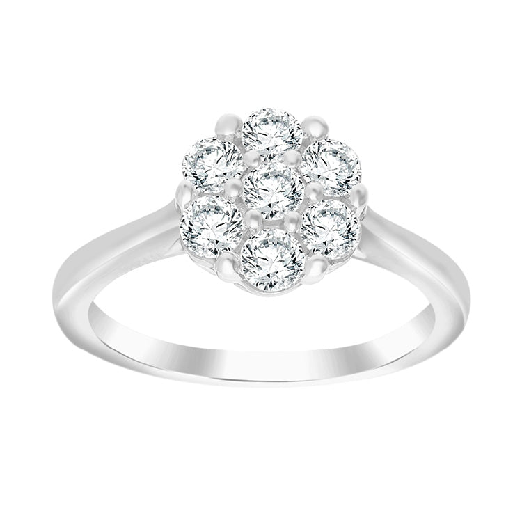 0.75ct Lab Grown Diamond Ring in 9K White Gold