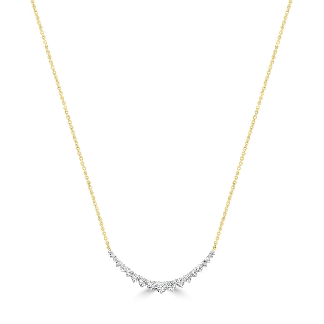 Diamond Necklace with 0.50ct Diamonds in 9K Yellow Gold