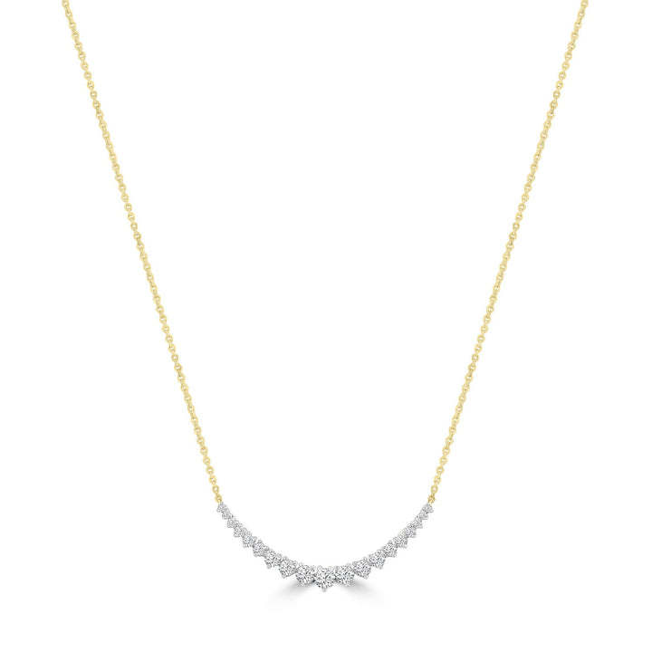 Diamond Necklace with 0.50ct Diamonds in 9K Yellow Gold