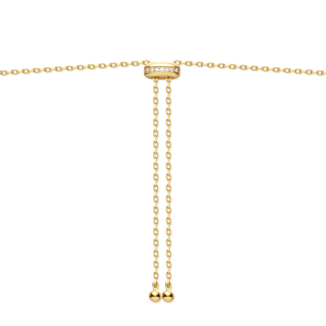 Ania Haie Gold Bezel Cubic Zirconia Station Necklace