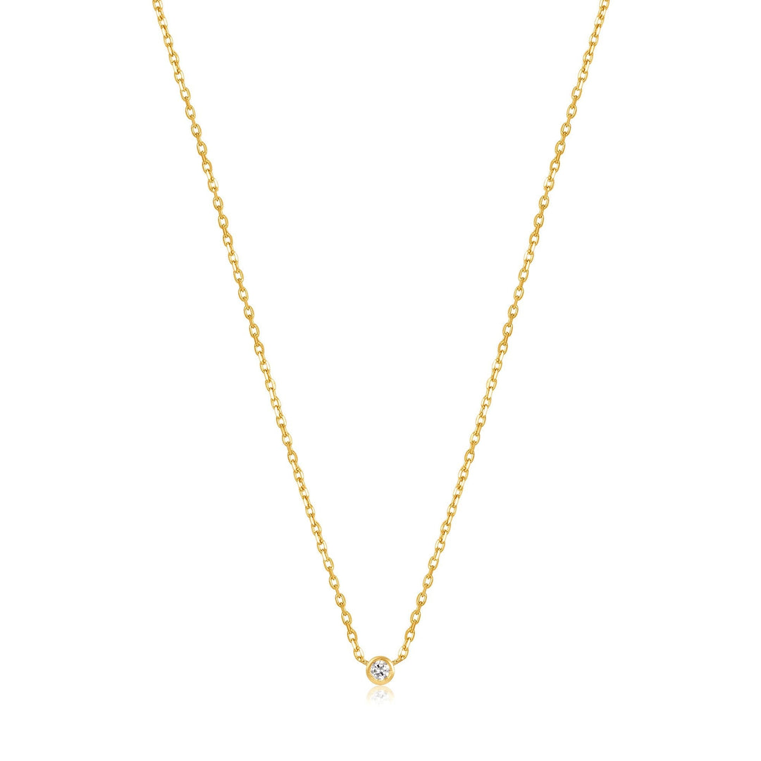 Ania Haie 14kt Gold Single Natural Diamond Necklace