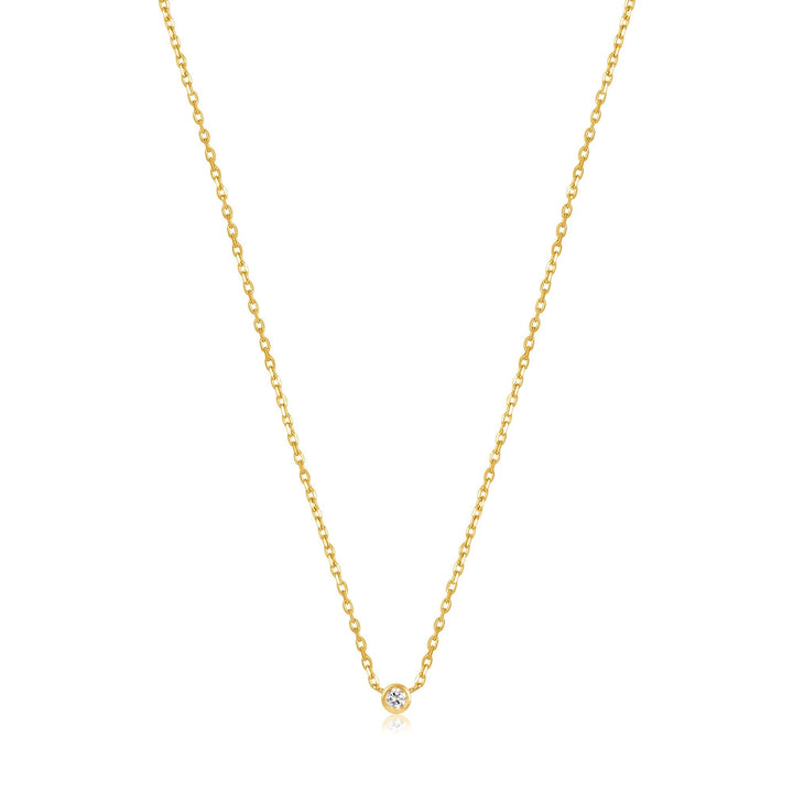 Ania Haie 14kt Gold Single Natural Diamond Necklace