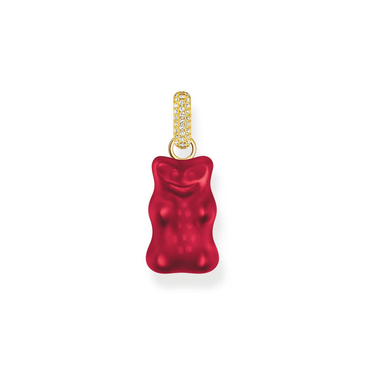 THOMAS SABO Large pendant with red goldbears and zirconia
