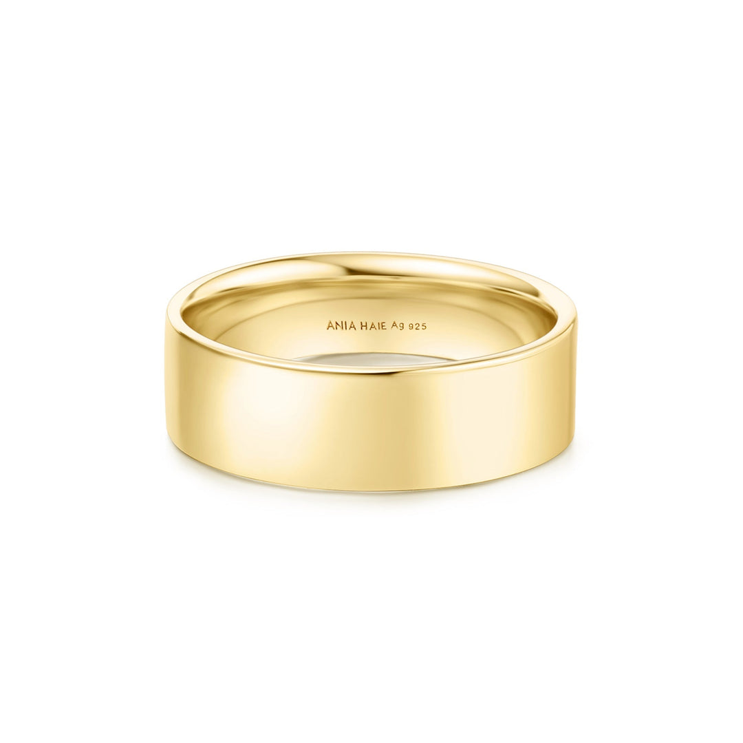Ania Haie Gold Smooth Band 6mm