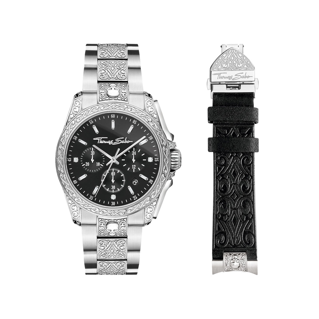 THOMAS SABO Men's watch Rebel at heart Chronograph silver