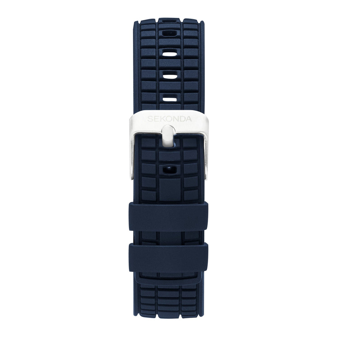 Sekonda Mens Octaire Blue Dial Blue Rubber 40mm Watch