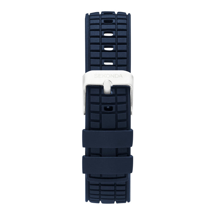 Sekonda Mens Octaire Blue Dial Blue Rubber 40mm Watch