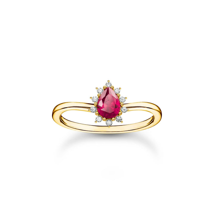 THOMAS SABO Vintage Romance Ring in red