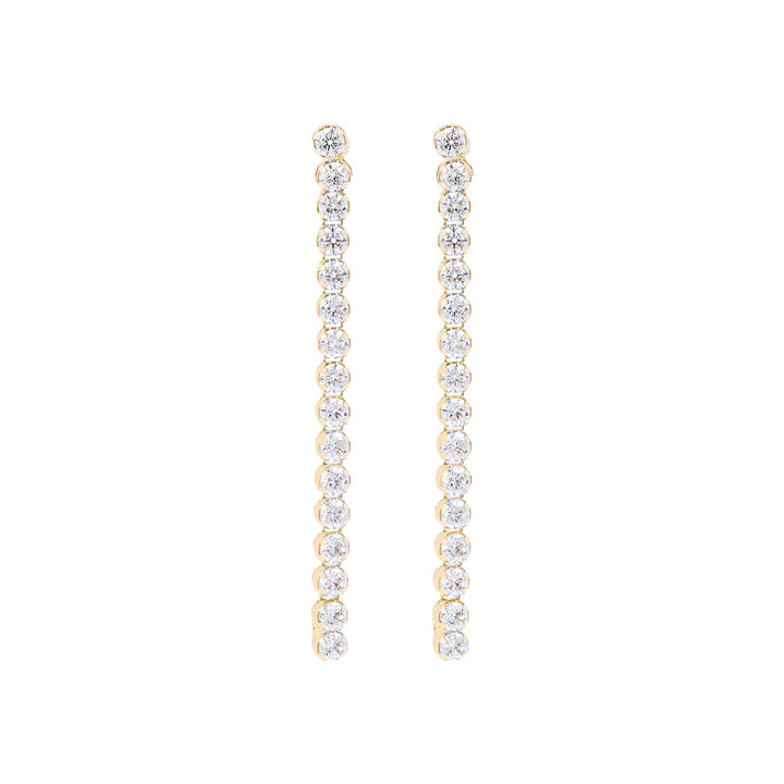 Bronzallure Altissima Golden Tennis Earrings