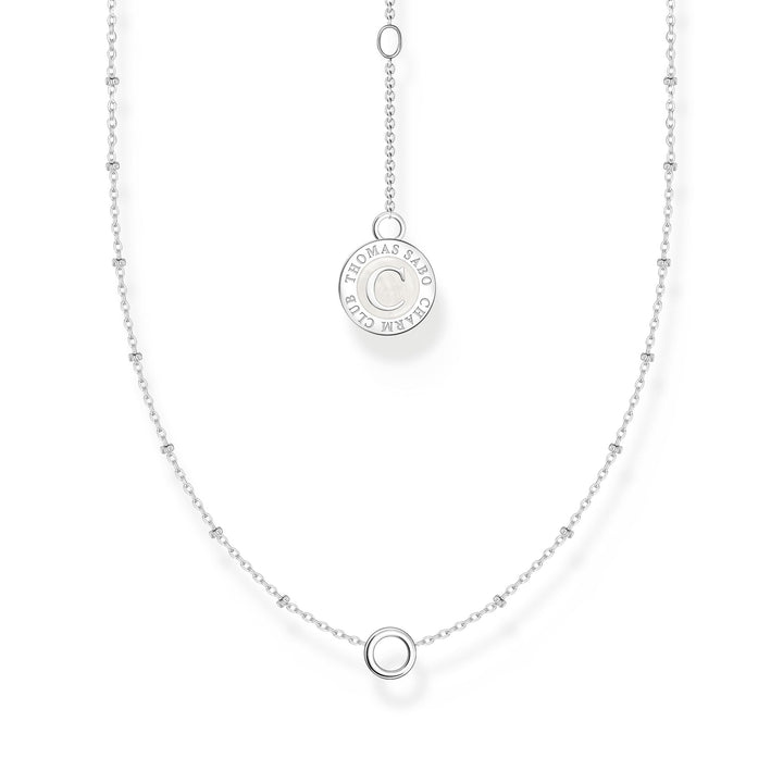 THOMAS SABO Member Charm Necklace with Round Pendant and Little Balls