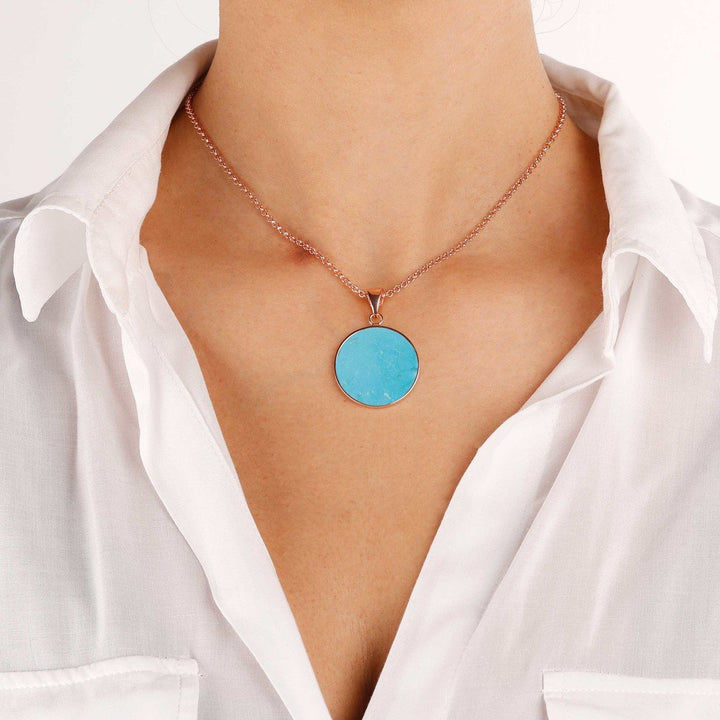 Bronzallure Magnesite  Disc Necklace